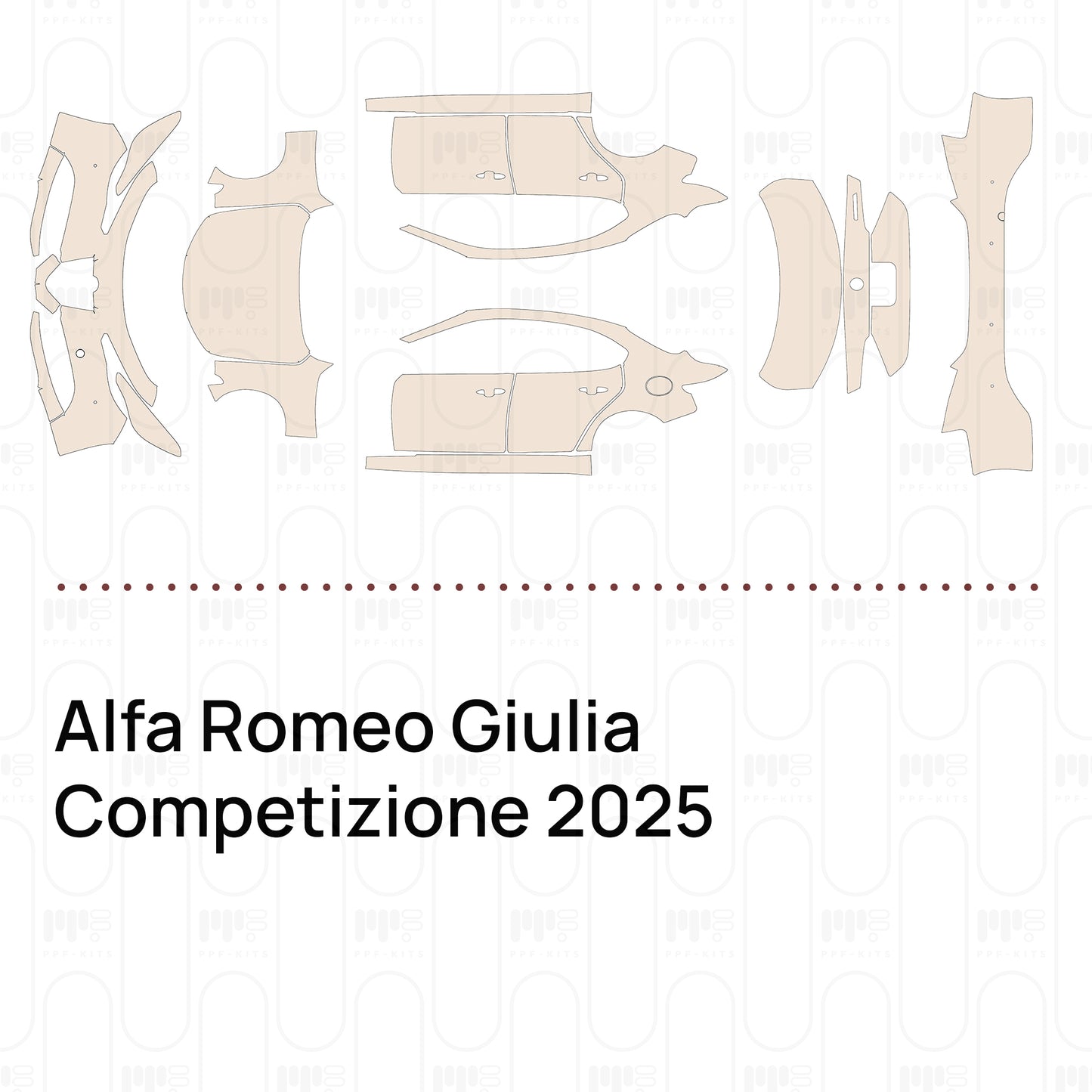 Pre-Cut PPF Alfa Romeo Giulia Competizione 2025
