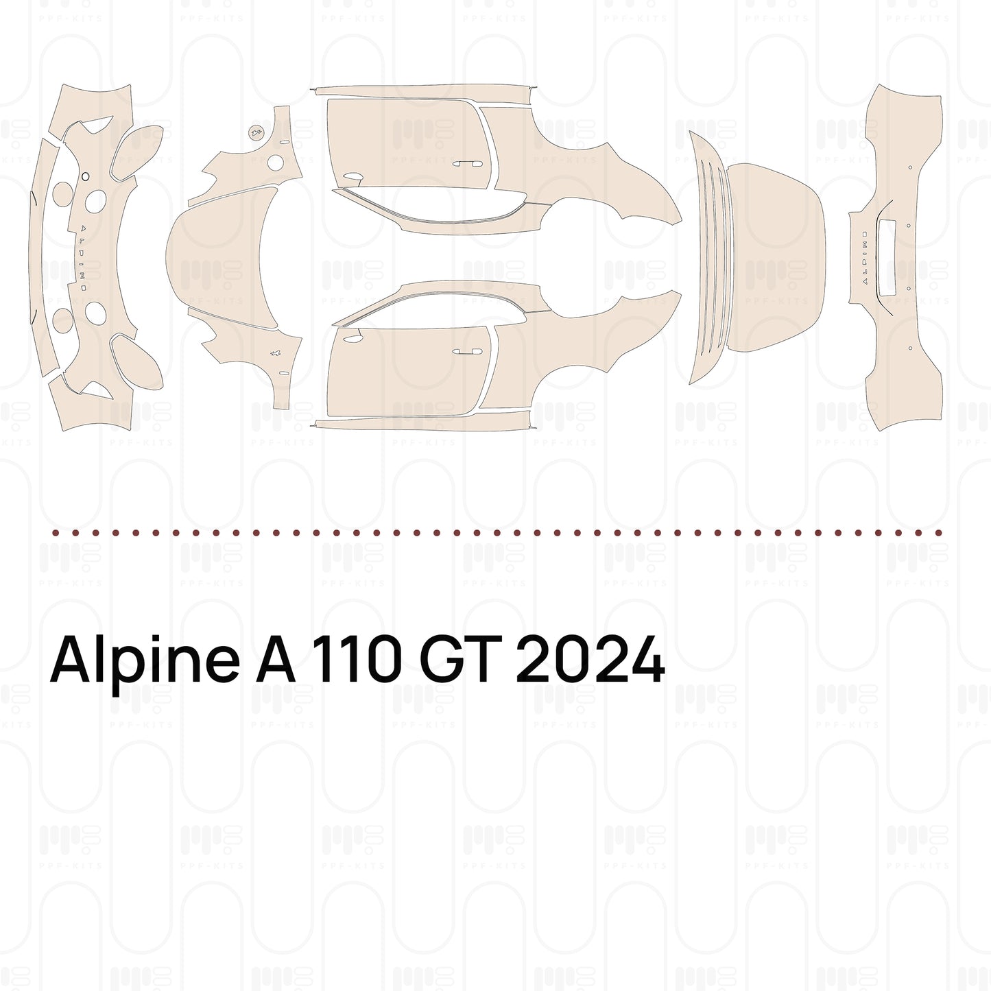 Pre-Cut PPF Alpine A 110 GT 2024