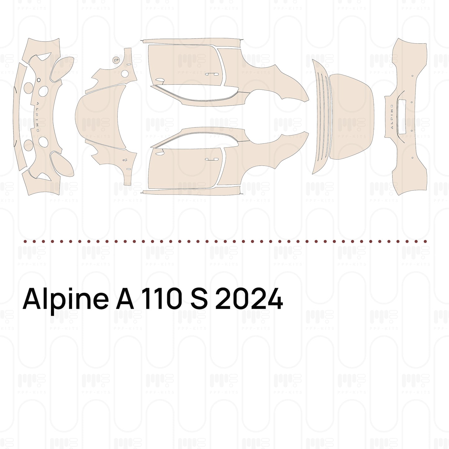 Pre-Cut PPF Alpine A 110 S 2024