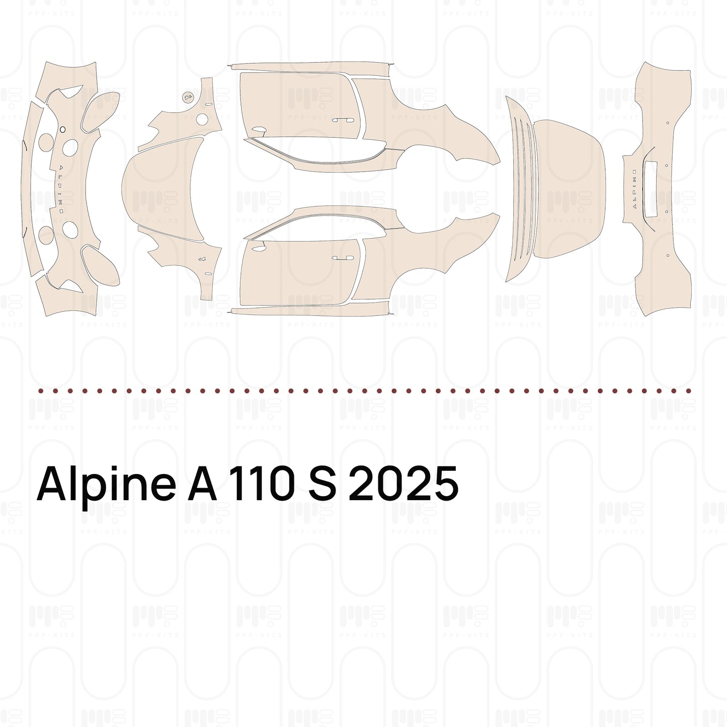 Pre-Cut PPF Alpine A 110 S 2025