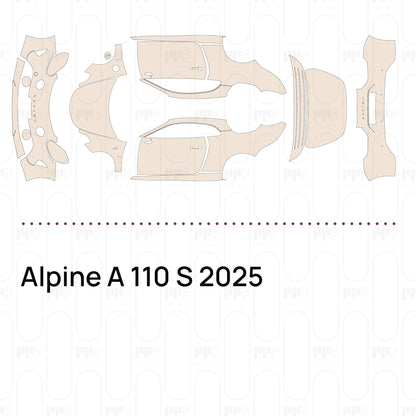 Pre-Cut PPF Alpine A 110 S 2025