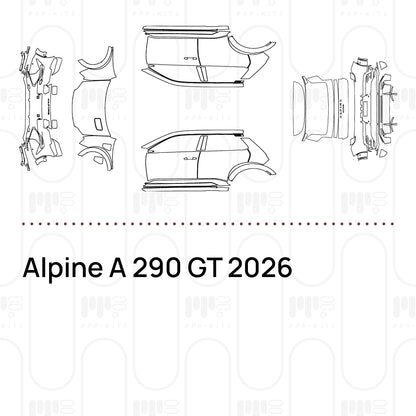 Pre-Cut PPF Alpine A 290 GT 2026