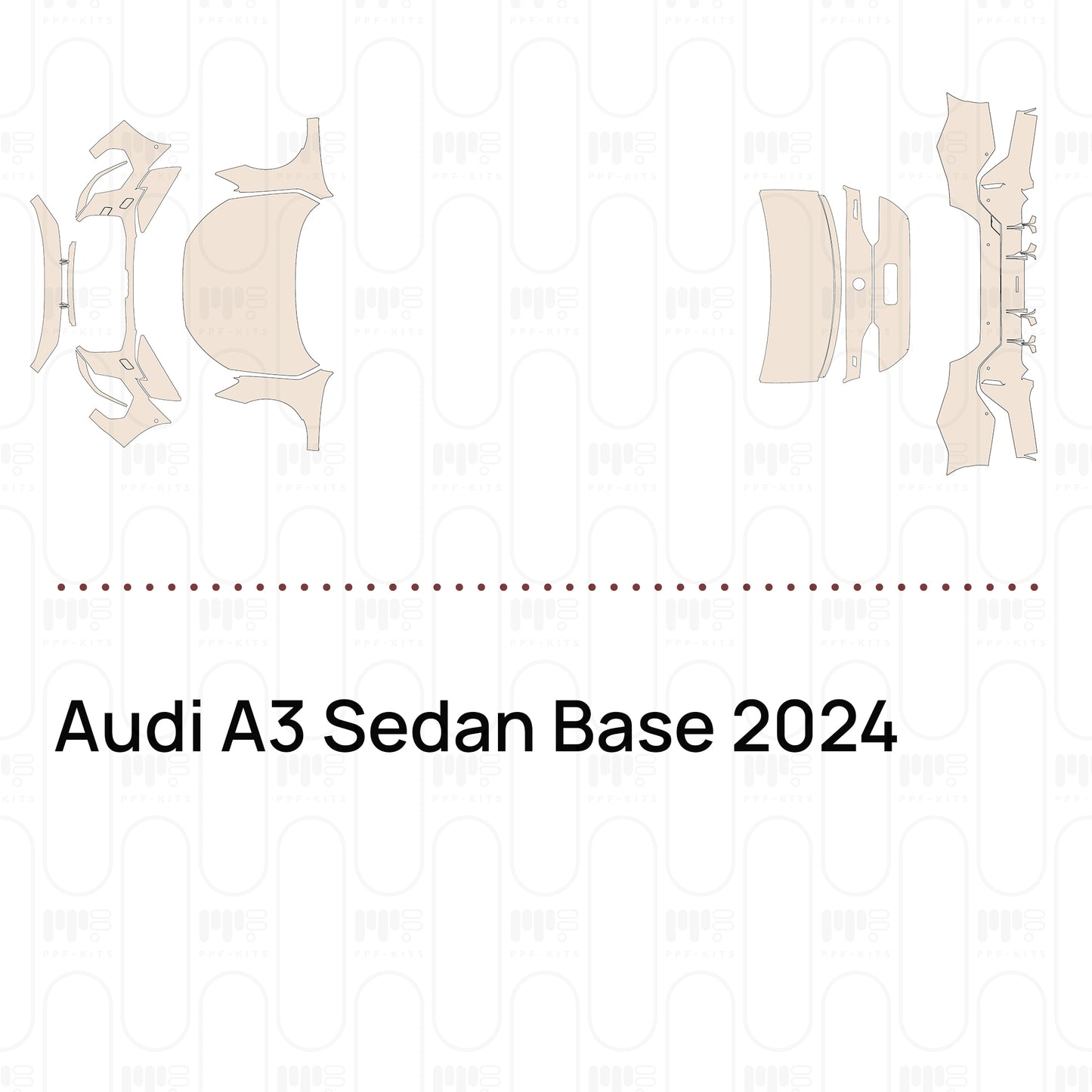 Pre-Cut PPF Audi A3 Sedan Base 2024