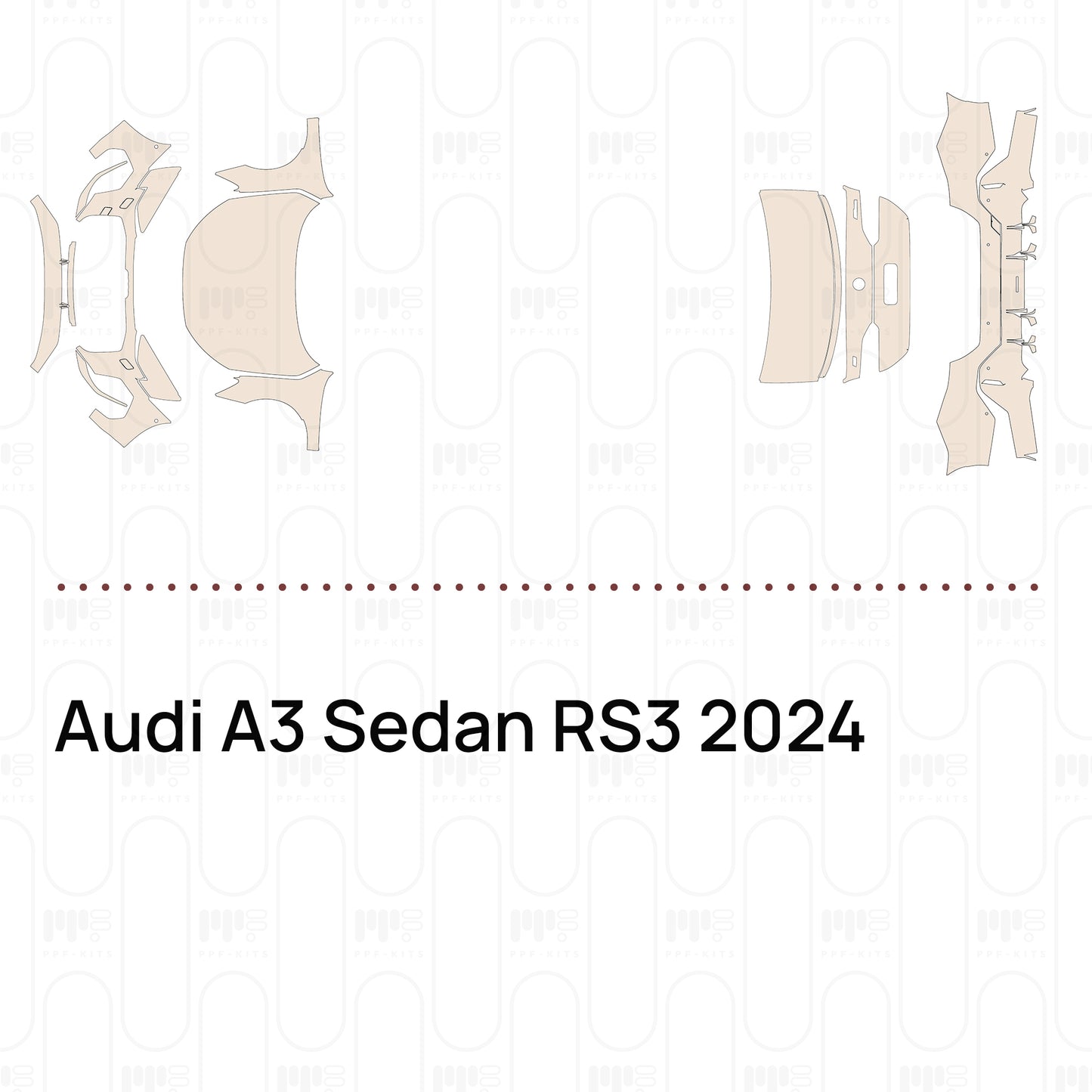 Pre-Cut PPF Audi A3 Sedan RS3 2024