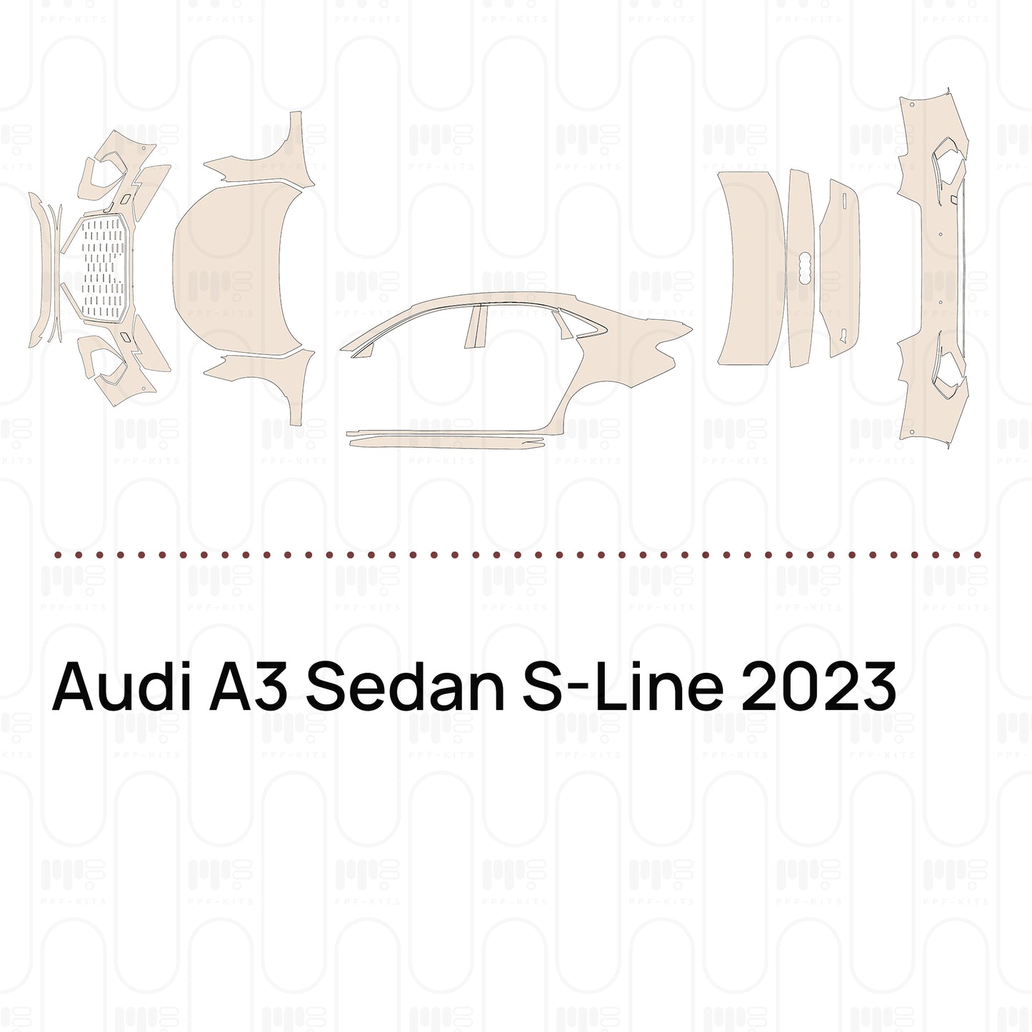 Pre-Cut PPF Audi A3 Sedan S-Line 2023