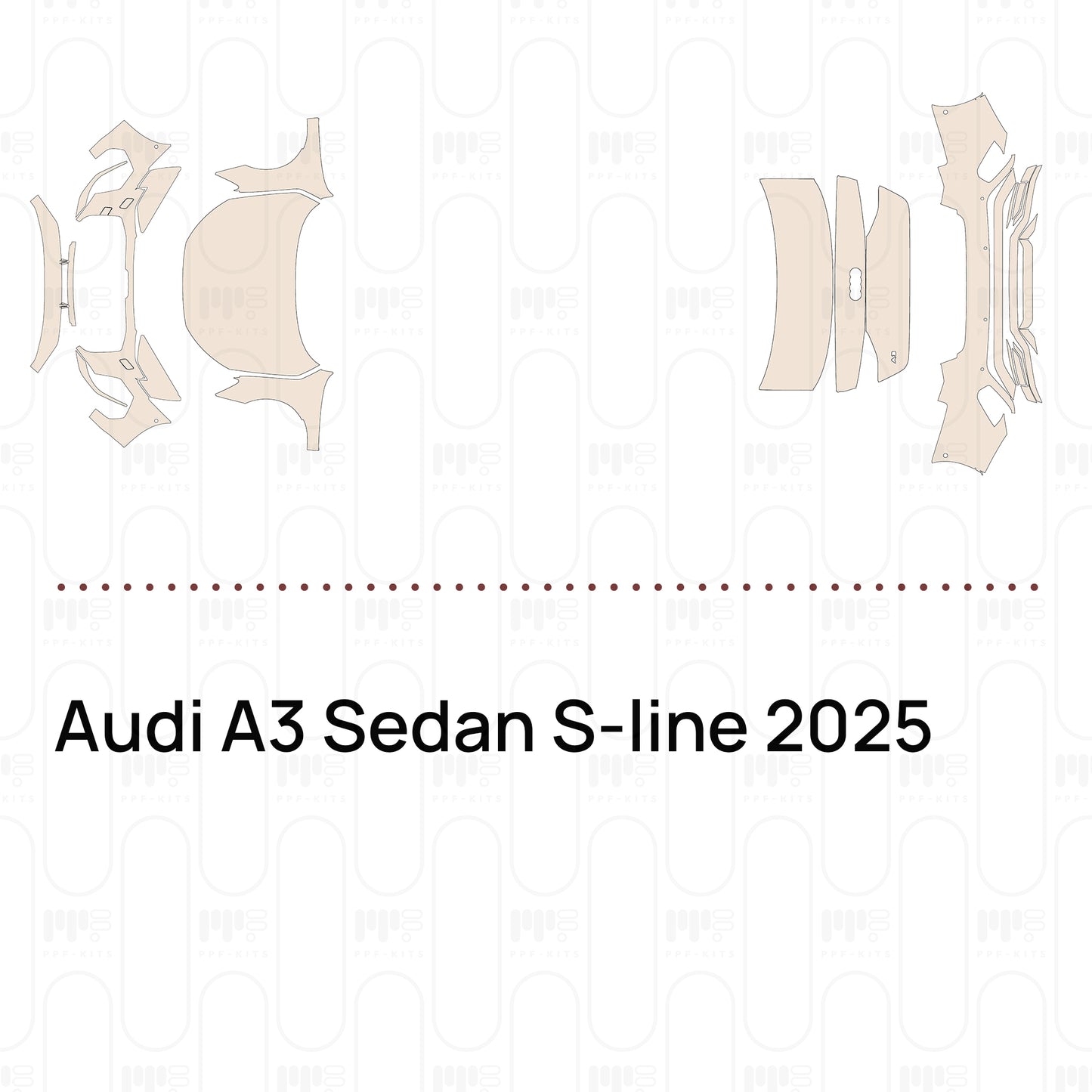 Pre-Cut PPF Audi A3 Sedan S-line 2025