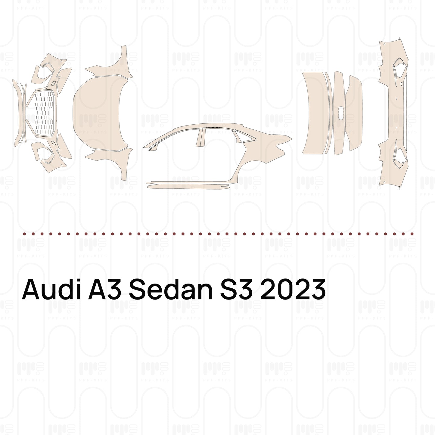 Pre-Cut PPF Audi A3 Sedan S3 2023