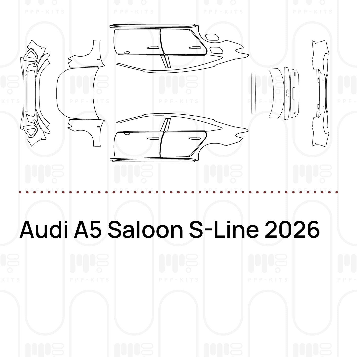 Pre-Cut PPF Audi A5 Saloon S-Line 2026