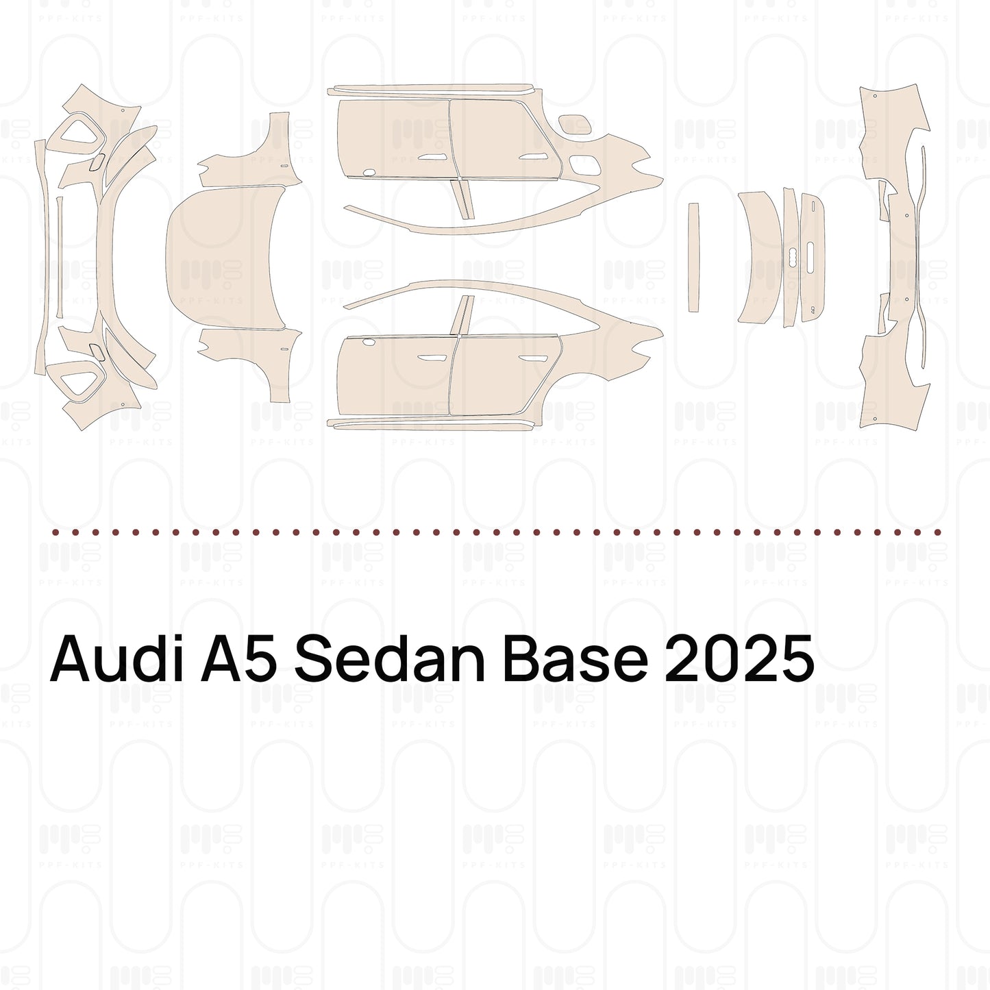 Pre-Cut PPF Audi A5 Sedan Base 2025