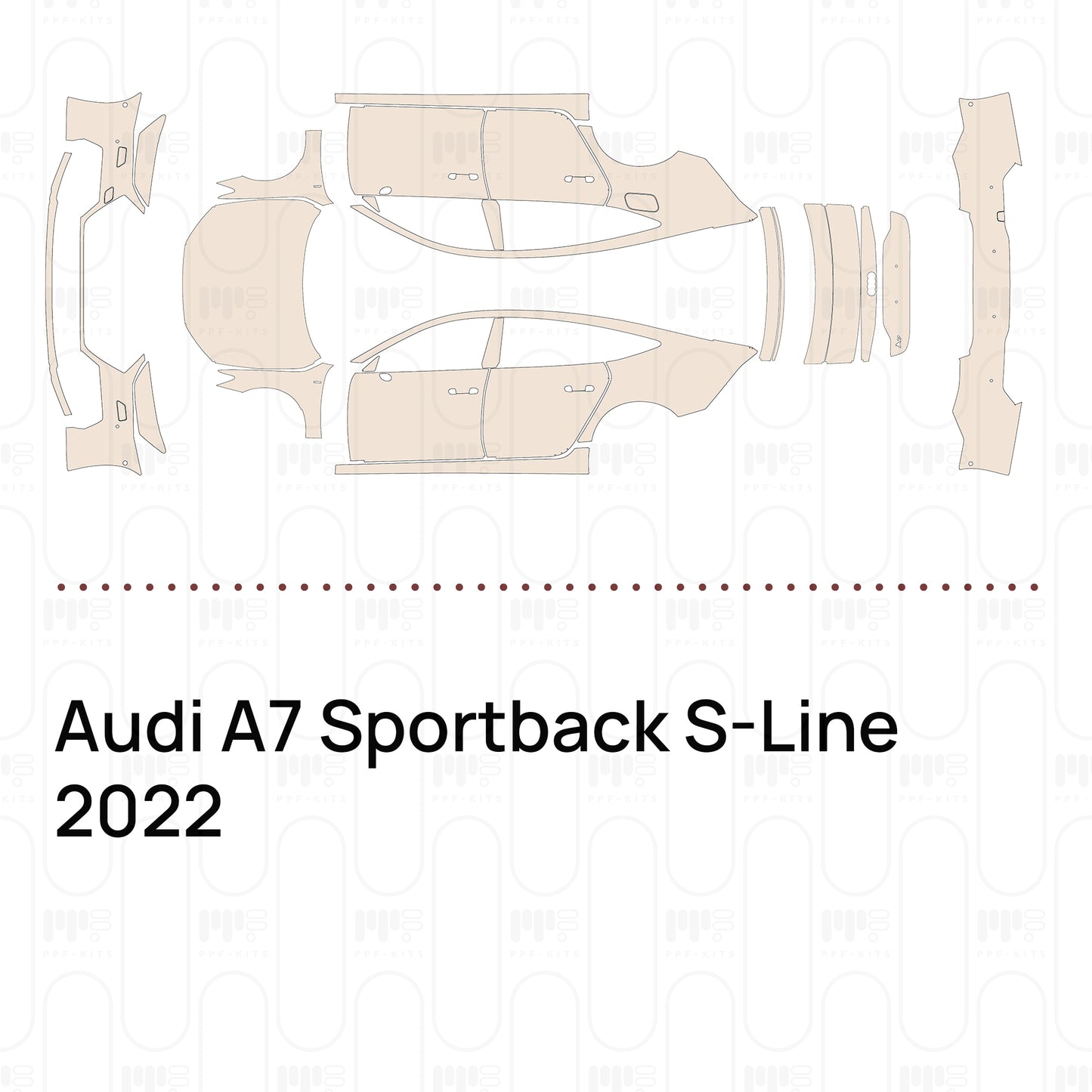 Pre-Cut PPF Audi A7 Sportback S-Line 2022