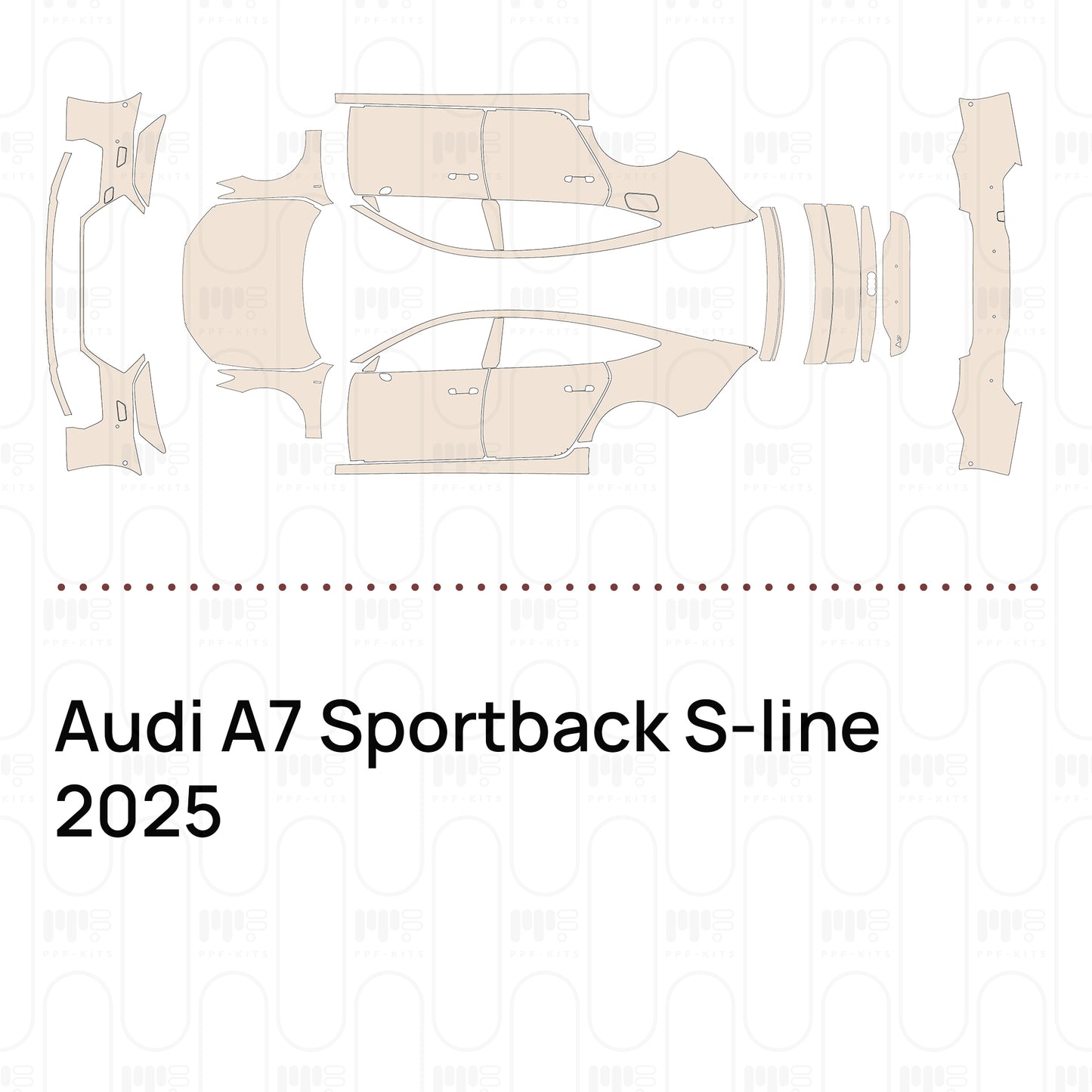 Pre-Cut PPF Audi A7 Sportback S-line 2025
