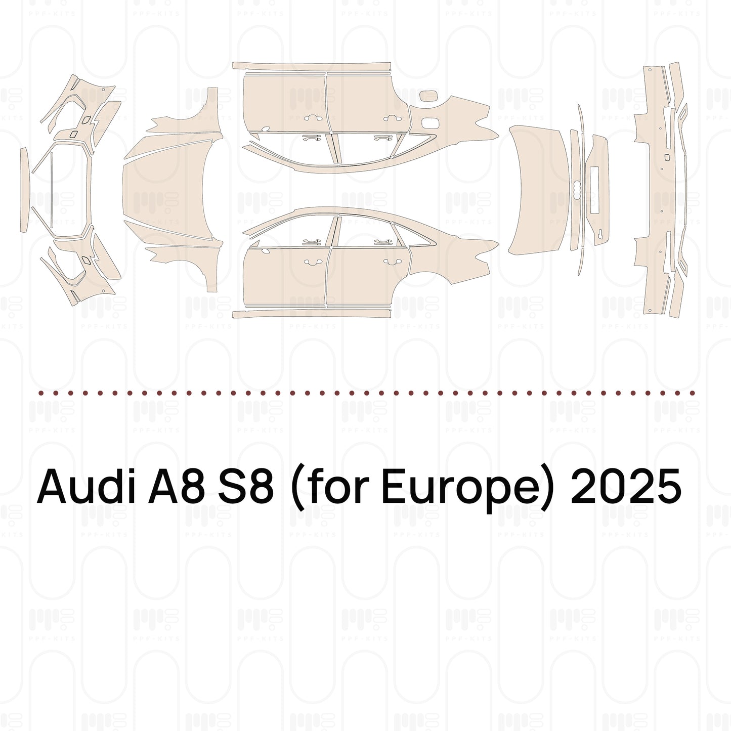 Pre-Cut PPF Audi A8 S8 (for Europe) 2025