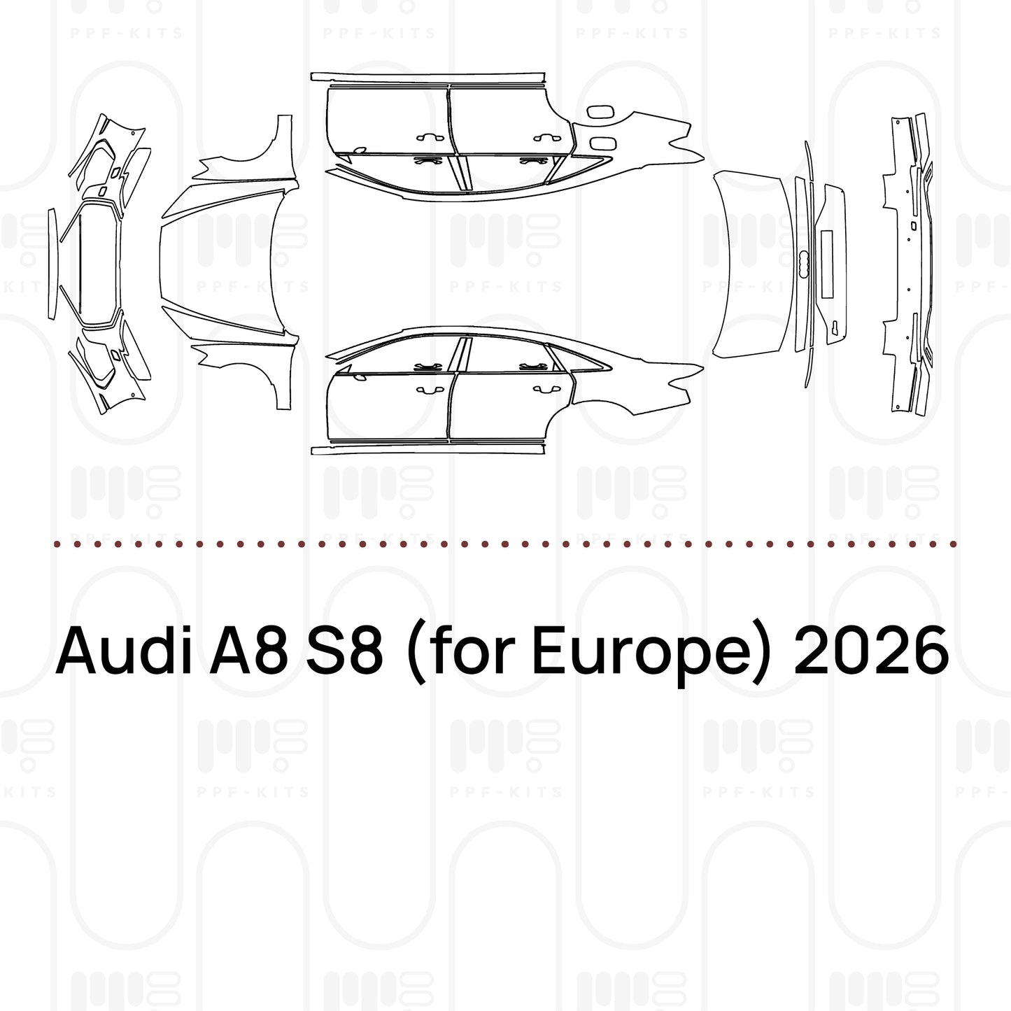 Pre-Cut PPF Audi A8 S8 (for Europe) 2026