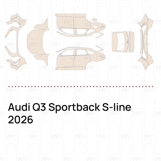Pre-Cut PPF Audi Q3 Sportback S-line 2026