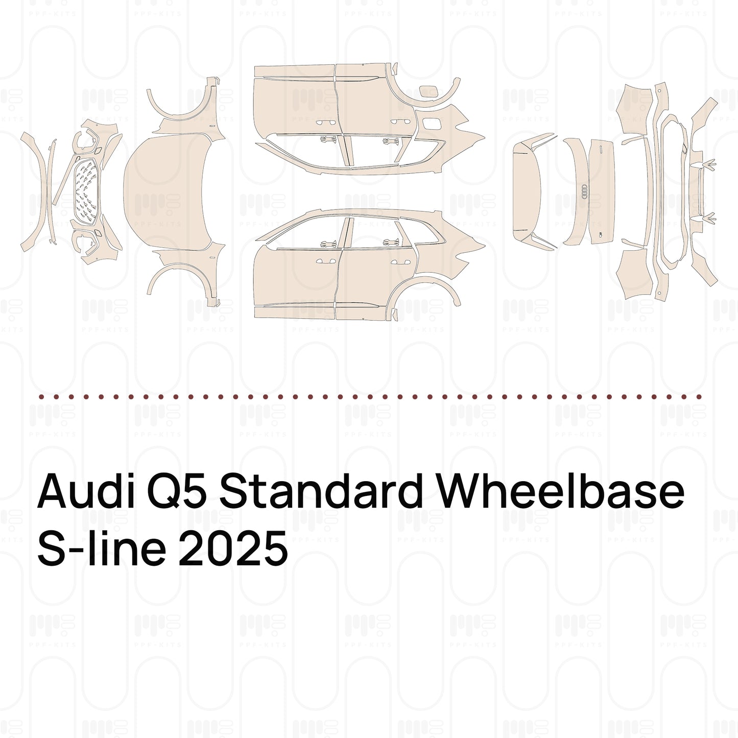 Pre-Cut PPF Audi Q5 Standard Wheelbase S-line 2025