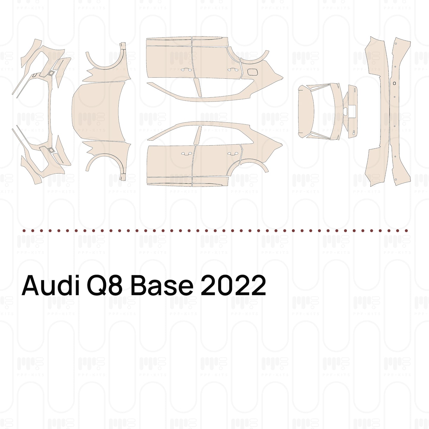 Pre-Cut PPF Audi Q8 Base 2022