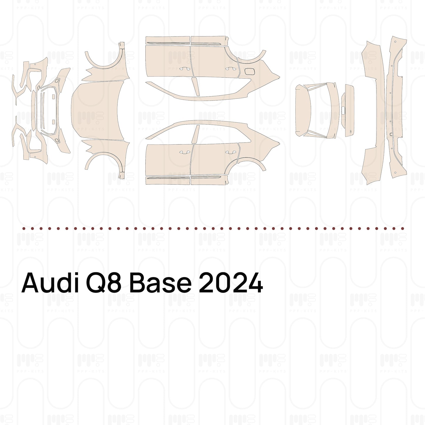 Pre-Cut PPF Audi Q8 Base 2024