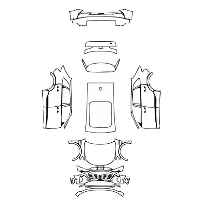 Pre-Cut PPF Audi Q8 e-tron SUV Base 2024 - PPF-Kits