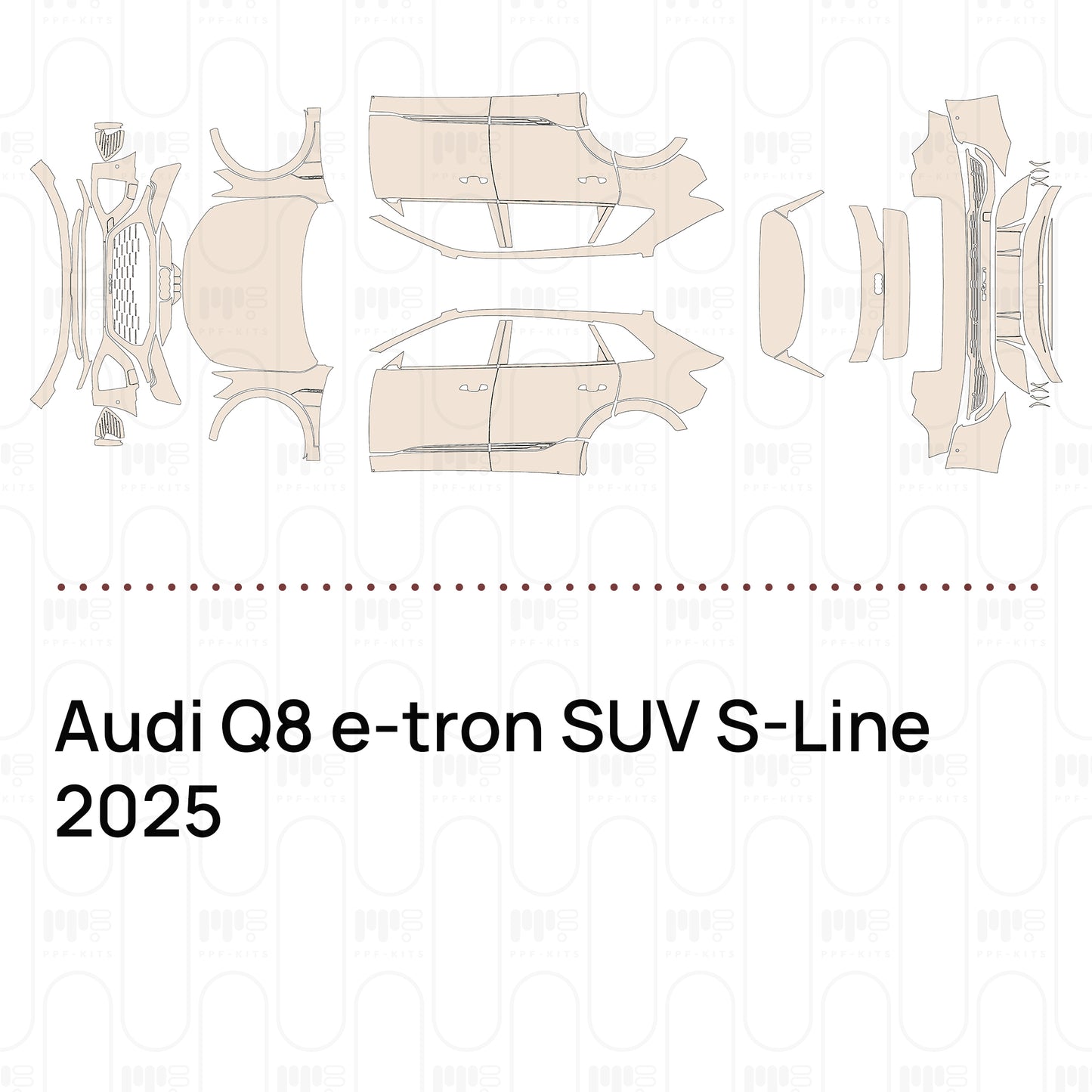 Pre-Cut PPF Audi Q8 e-tron SUV S-Line 2025