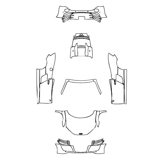 Pre-Cut PPF Audi R8 V10 Spyder 2011 - PPF-Kits