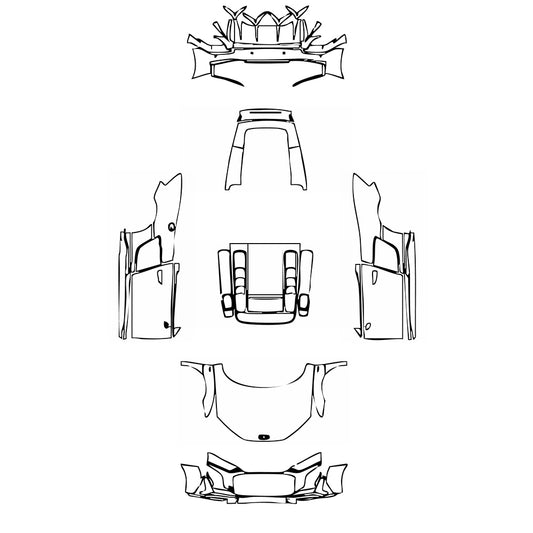 Pre-Cut PPF Audi R8 V10 Spyder 2019 - PPF-Kits