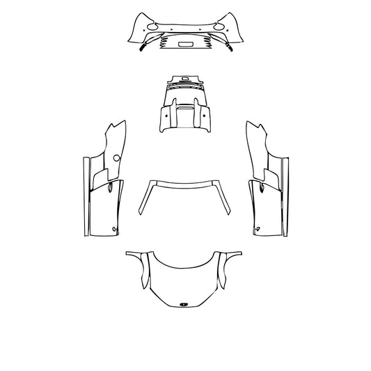 Pre-Cut PPF Audi R8 V8 Spyder 2009 - PPF-Kits