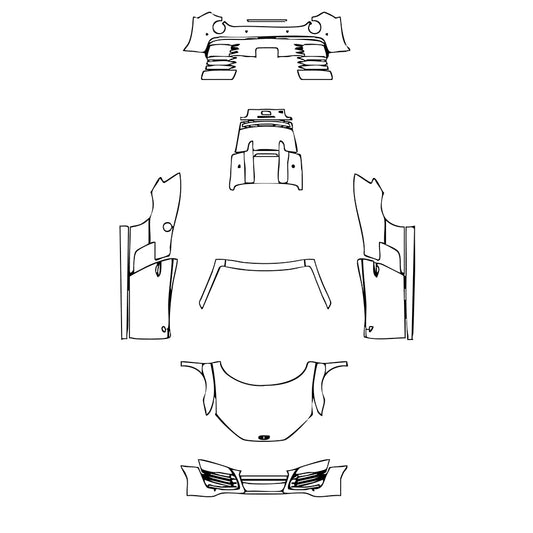 Pre-Cut PPF Audi R8 V8 Spyder 2014 - PPF-Kits