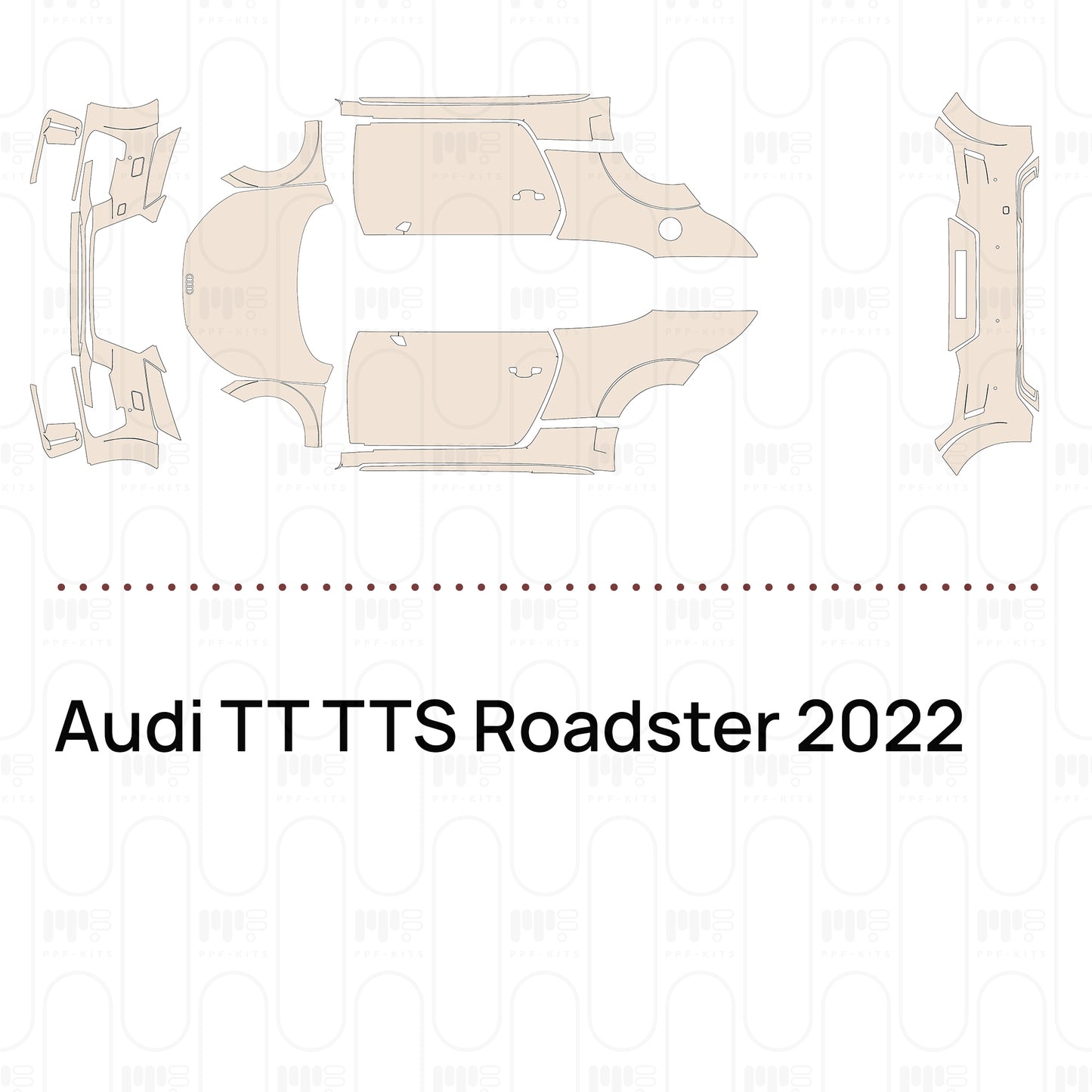 Pre-Cut PPF Audi TT TTS Roadster 2022