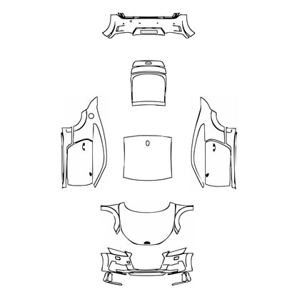 Pre-Cut PPF Audi TT TT Coupe S-line 2022 - PPF-Kits