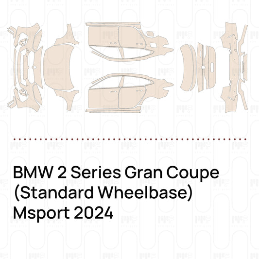 Pre-Cut PPF BMW 2 Series Gran Coupe (Standard Wheelbase) Msport 2024