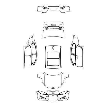 Pre-Cut PPF BMW 3 Series Sedan Base Extended Wheelbase 2020 - PPF-Kits