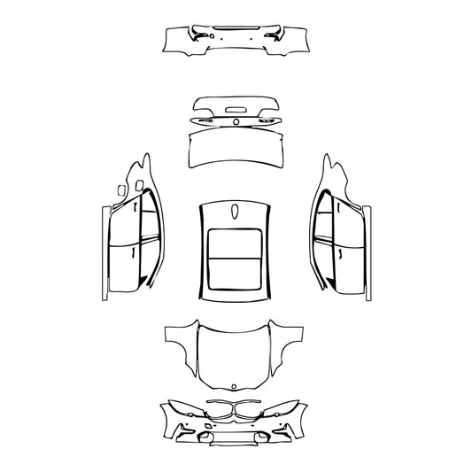 Pre-Cut PPF BMW 3 Series Sedan Base Extended Wheelbase 2021 - PPF-Kits