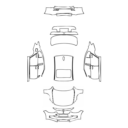 Pre-Cut PPF BMW 3 Series Sedan Base Standard Wheelbase 2014 - PPF-Kits