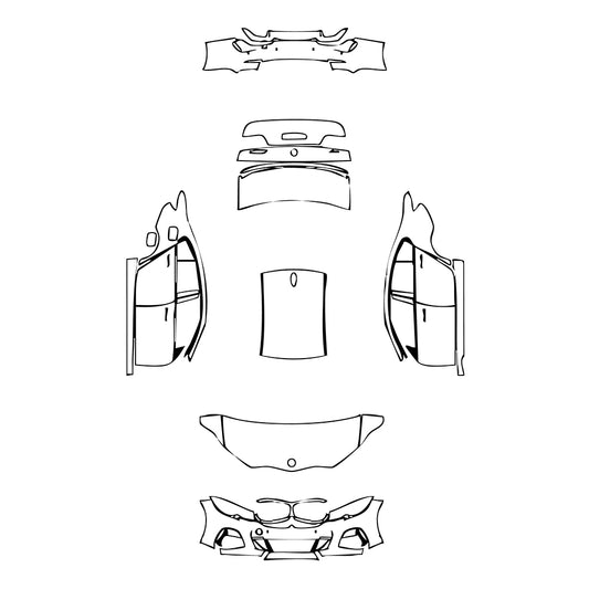 Pre-Cut PPF BMW 3 Series Sedan M340i 2022 - PPF-Kits