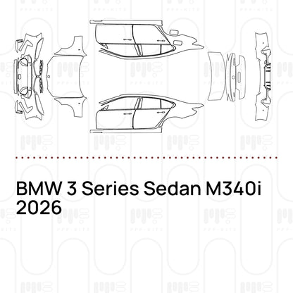 Pre-Cut PPF BMW 3 Series Sedan M340i 2026