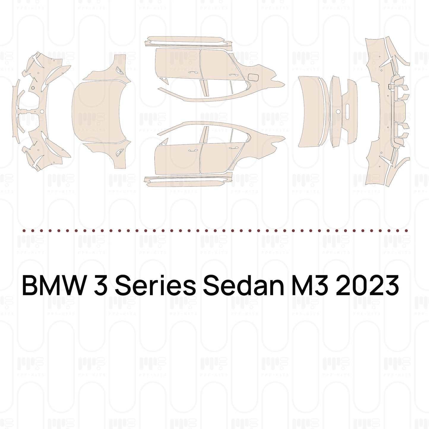 Pre-Cut PPF BMW 3 Series Sedan M3 2023