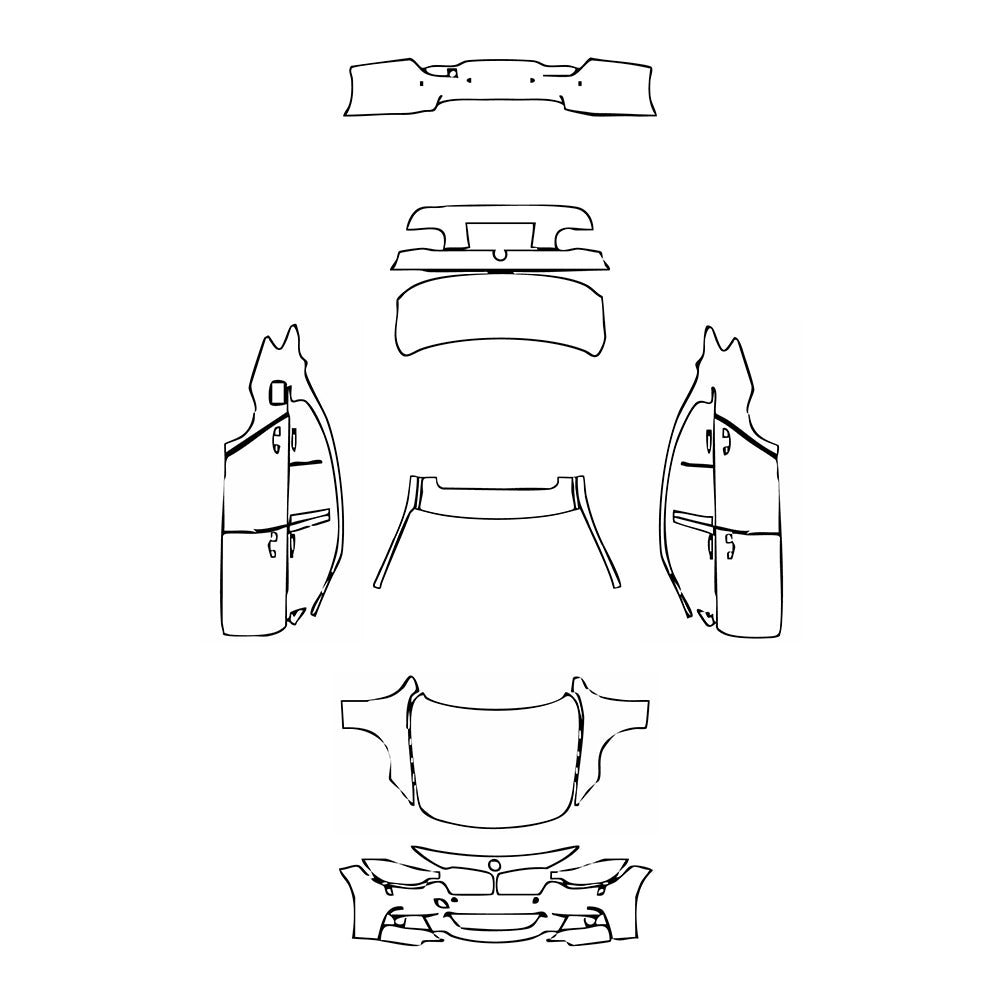 Pre-Cut PPF BMW 3 Series Sedan M Sport Extended Wheelbase 2015 - PPF-Kits