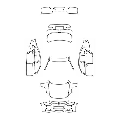 Pre-Cut PPF BMW 3 Series Sedan M Sport Extended Wheelbase 2015 - PPF-Kits