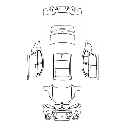 Pre-Cut PPF BMW 3 Series Sedan M Sport Extended Wheelbase 2025 - PPF-Kits