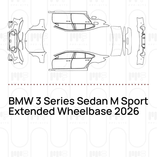 Pre-Cut PPF BMW 3 Series Sedan M Sport Extended Wheelbase 2026