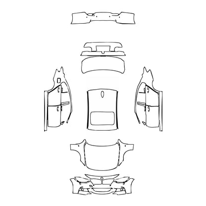 Pre-Cut PPF BMW 3 Series Sedan M Sport Standard Wheelbase 2016 - PPF-Kits