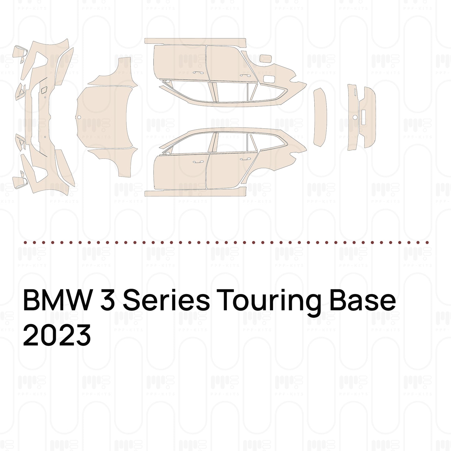 Pre-Cut PPF BMW 3 Series Touring Base 2023