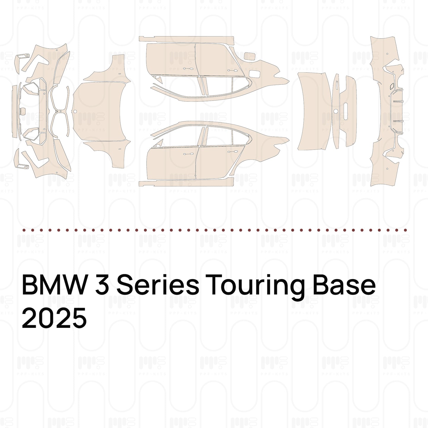 Pre-Cut PPF BMW 3 Series Touring Base 2025