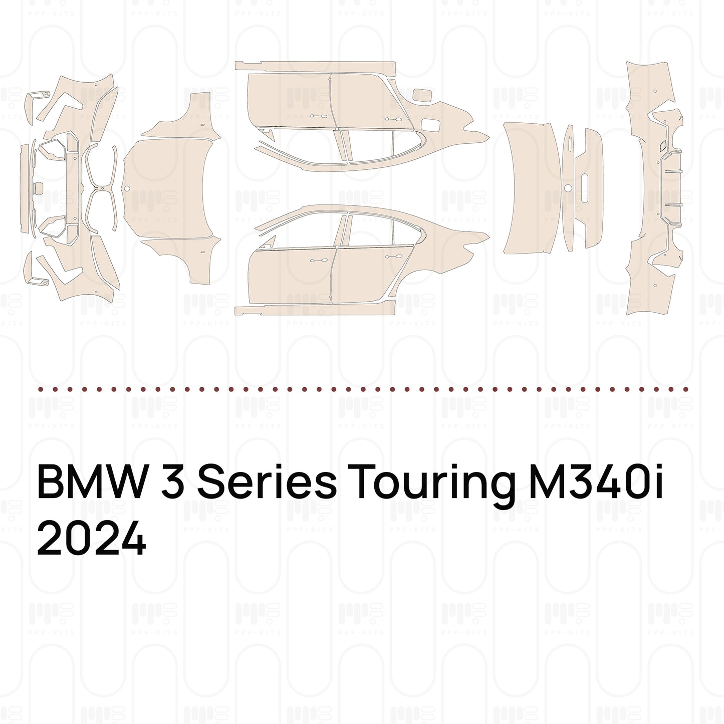 Pre-Cut PPF BMW 3 Series Touring M340i 2024