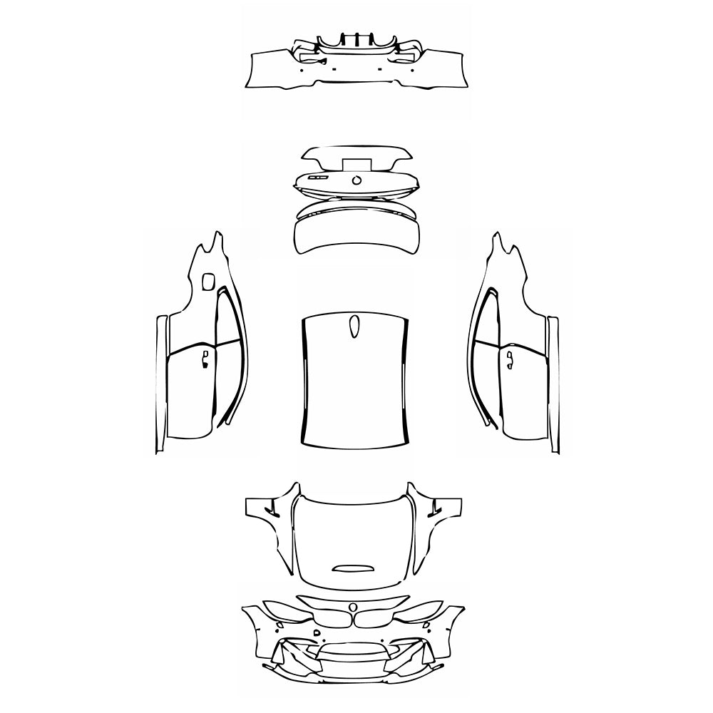 Pre-Cut PPF BMW 4 Series Coupe M4 CS 2019 - PPF-Kits