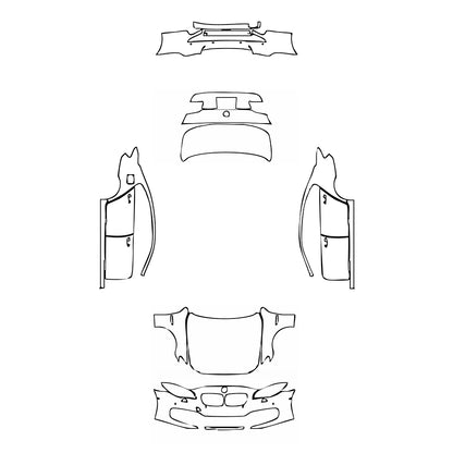 Pre-Cut PPF BMW 5 Series Sedan Extended Wheelbase Luxury 2015 - PPF-Kits