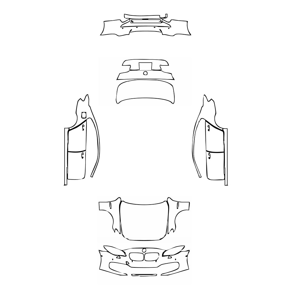 Pre-Cut PPF BMW 5 Series Sedan Extended Wheelbase Luxury 2016 - PPF-Kits
