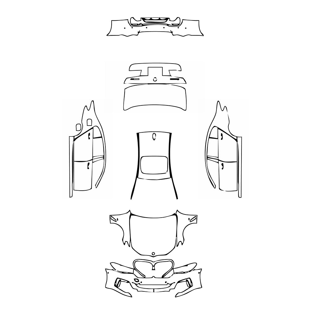 Pre-Cut PPF BMW 5 Series Sedan Extended Wheelbase M Sport 2023 - PPF-Kits