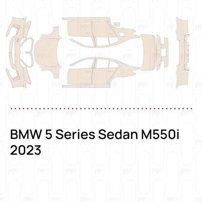 Pre-Cut PPF BMW 5 Series Sedan M550i 2023