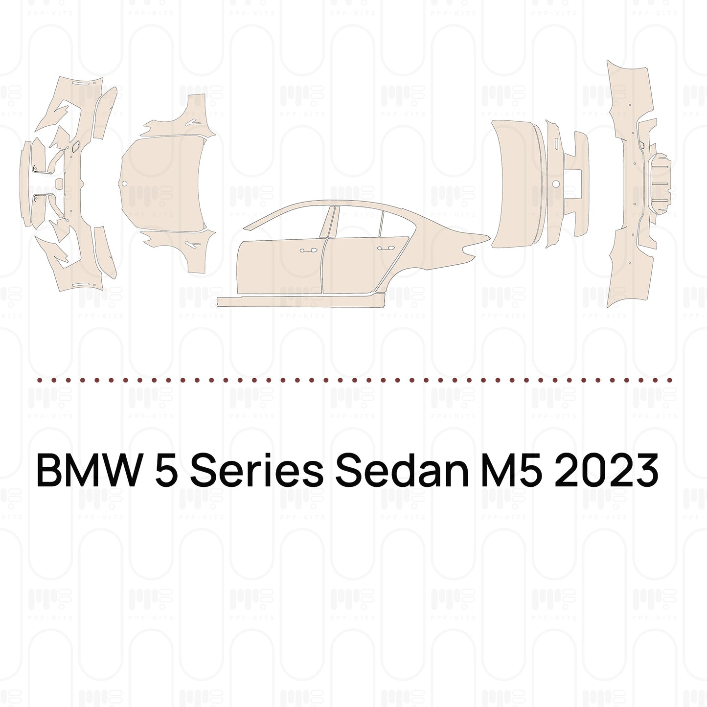 Pre-Cut PPF BMW 5 Series Sedan M5 2023
